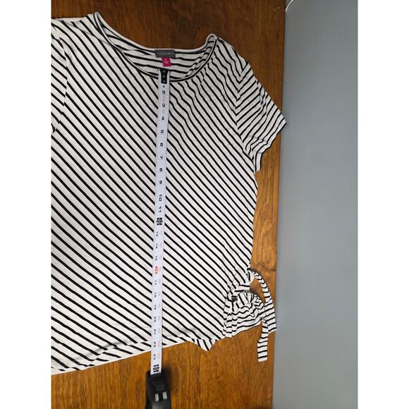 Vince Camuto Striped Blouse Size XL Chic Casual Business GorpCore Nordstrom - Picture 8 of 8